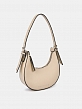 Сумка полумесяц женская, бежевая, 21*6*11
