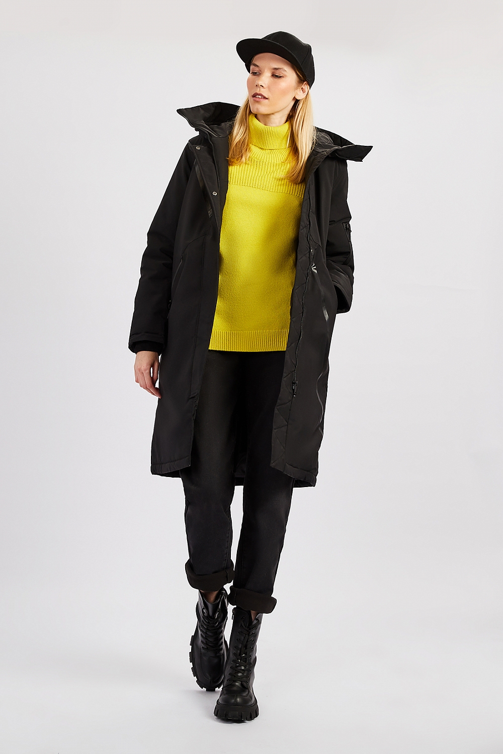 B0322521-XS Куртка женская ,BAON, р.XXL (52),черная
