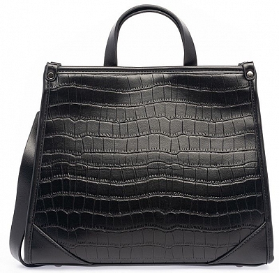 38122/10 Сумка жен.,иск.кожа BAGGINI  32*26*10 черная