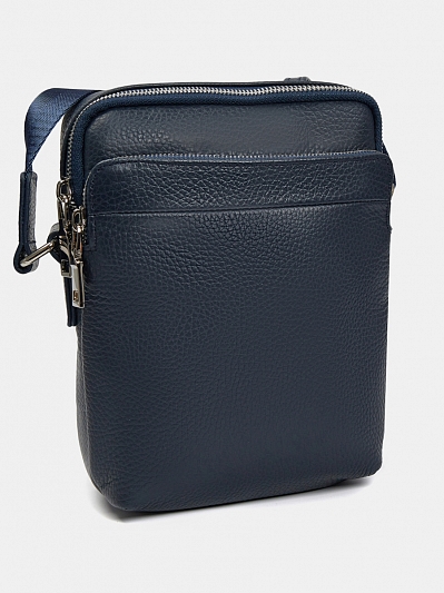 АУГС264600 Сумка мужская нат.кожа суприм 200х240х80 синяя