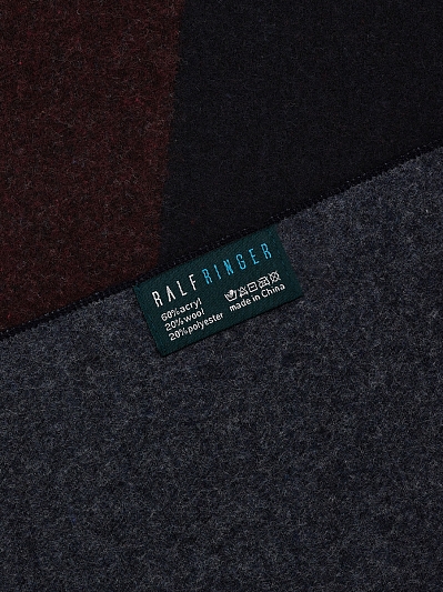 АУГШ111800 Шарф мужской Ralf Ringer60%акр 20%шерст,20%полиэ,30*180,син/б