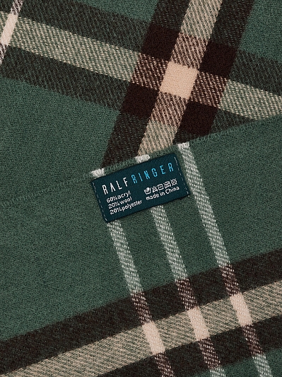 АУГШ107800 Палантин женс.Ralf Ringer60%ак р,20%шерс,20%полиэс,65*180,зел