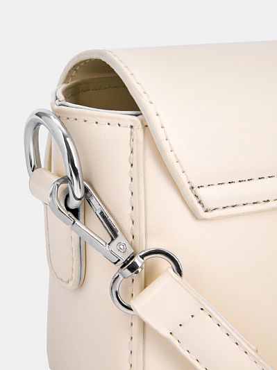 Сумка кросс боди женская, белая, 20*6*13