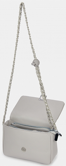 Сумка женская, серая, 21*7*12