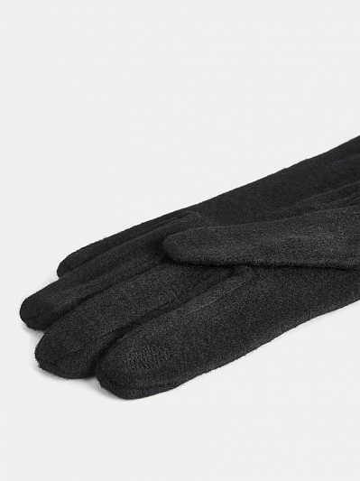 RHM7-1_Н Перчатки мужские 85%шерсть,15% эластан черный