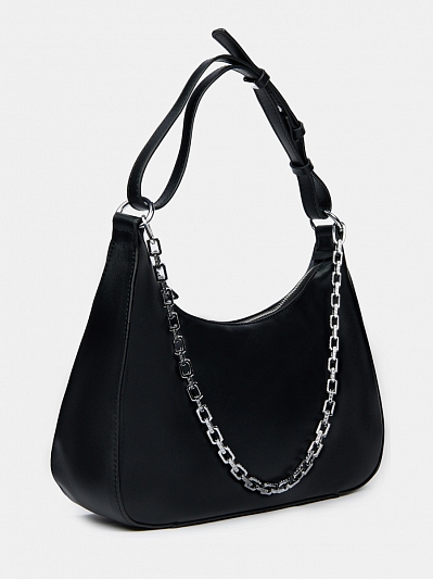 110-109-31 Сумка женская,экокожа 100% , 31*9*23 черная