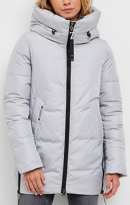 81875-44 Пуховик женский, р.44,светло-серый