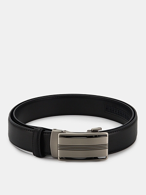 АУГР097400 Ремень мужской Ralf Ringer,нат ур.кожа,130x3,4,черный