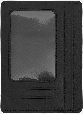 BV.76\1.sd.LG.черный-RR Картхолдер натуральная кожа 130*95*6 черный