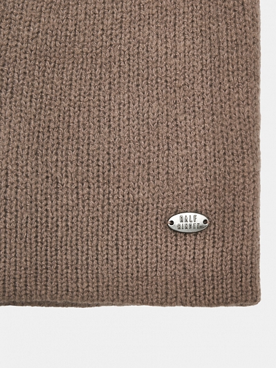 АУГЧ089500 Шапка женская Ralf Ringer 50% шерсть,50%акрил,бежевая