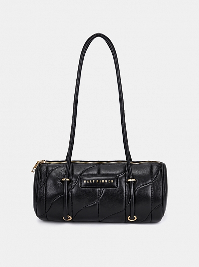 АУГС332800 Сумка женская искусственная ко жа,280х80х130,черная