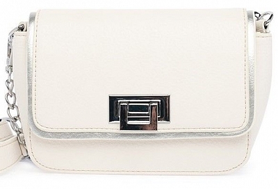 18376/30 Сумка жен., иск.кожа BAGGINI 17*13*8 белый/молочный