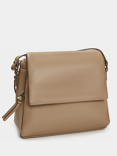 АУГС241000 Сумка женская  нат.кожа 290х240х80 бежевая