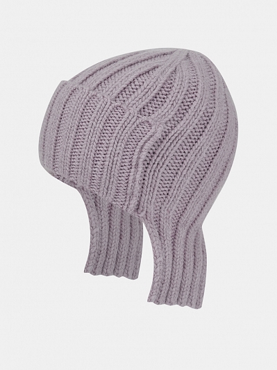 Шапка женская с ангорой, лиловая