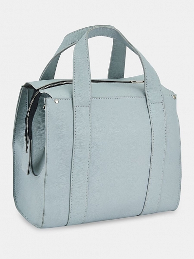 АУГС242900 Сумка женская иск.кожа двухсто ронний 370х230х90 серая