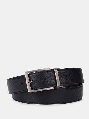 151423P-20399-01/02 Ремень мужской натур.кожа 1300x35x2,черный/коричневый