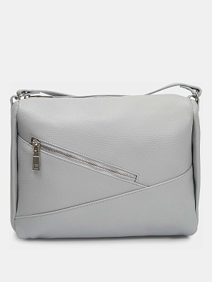 АУГС274500 Сумка женская,натуральная кожа 260*230*90 серая