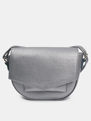 АУГС256800 Сумка женская  иск.кожа 210*150*60 серебряная