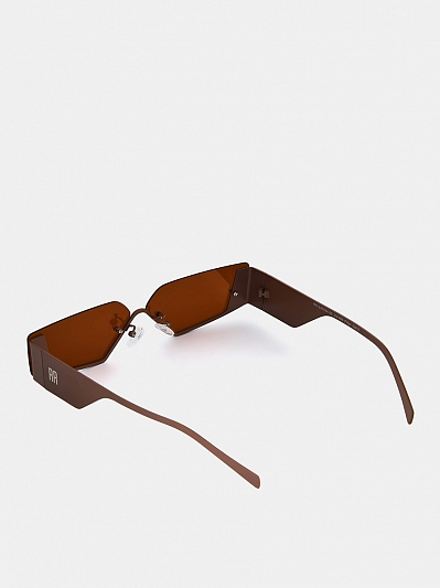 RR-240034-22 Солнцезащитные очки женские,пл астик/полимер,б/разм,сер-корич