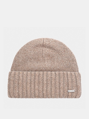 110322P-14329-12_Н Шапка женская 60%нейлон,30%вис коз,10%ангор,без/разм.бежевая