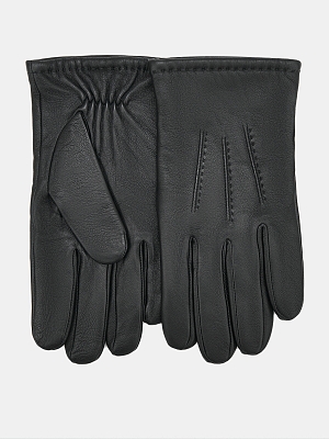 LB-0803-RF-black-9_Н Перчатки муж.нат.кожа70%шерсть 30% акрил р.9 черные