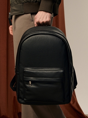 АУГЗ048600 Рюкзак мужской  иск.кожа 350*450*160  черный