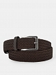 АУГР098100_Н Ремень мужской Ralf Ringer,90% полиэстер,10%кожа,130х3,4корич