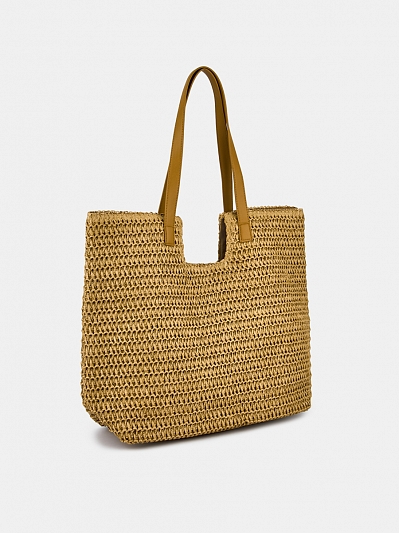 RR-112-048-69-4 Сумка женская,100%целлюлоза 350x150x280,бежевая