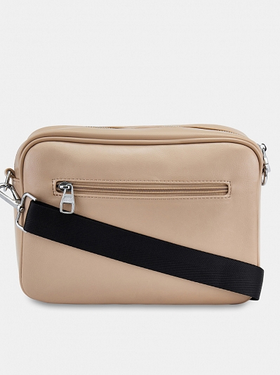  Сумка поясная женская, бежевая