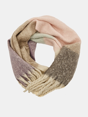 АУГШ108600 Палантин женск.Ralf Ringer 100 %полиэстер,38*180,беж/роз