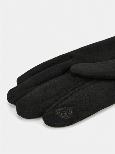 RM10-1_Н Перчатки женские 90%полиэстер, 10%эластан черные