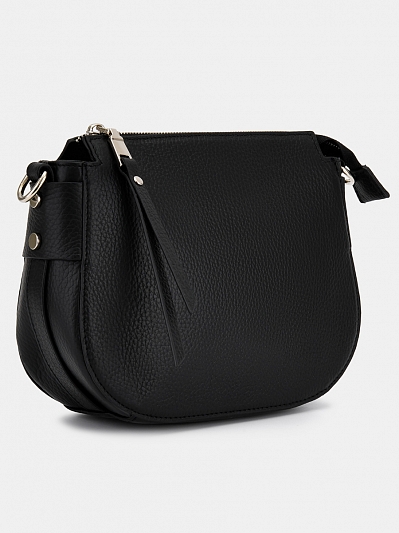 АУГС305700 Сумка женская,натуральная кожа ,18x23x8,черная