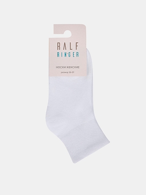 АУОН065800 Женские хлопк.носки спорт,усил енная резинка10см р.35-37белые