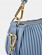 Сумка багет женская, голубая, 23*7*14