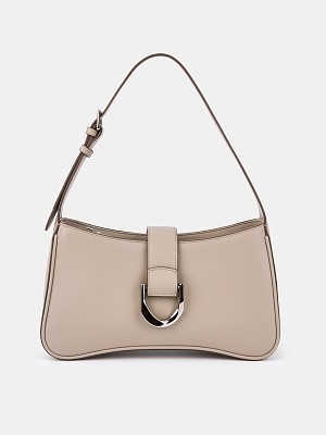 АУГС319200 Сумка женская, натур.кожа 285х82х160,светло-серая