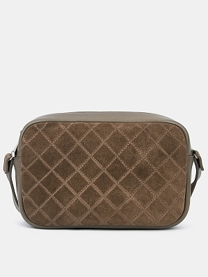 s.92/3/R.sr.SV.сер-коричнев-RR Сумка женская,натуральный велю р 250*160*75 Серо-коричневая