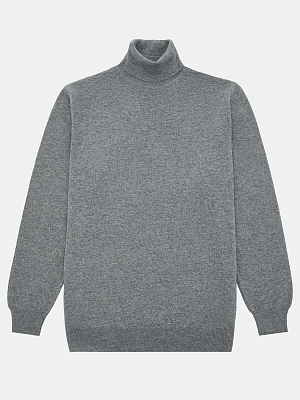 АУОР026300_Н Водолазка мужская 80%шерсть, 20%полиамид,серая