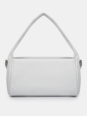 Сумка женская из натуральной кожи, белая, 28*10*14