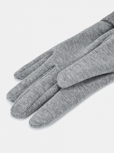 LB-PH-90-RF-grey_Н Перчатки жен.трикотаж 50% хло пок,50%полиэстер,серый