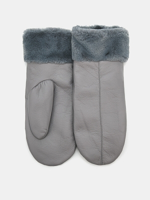 АУГП109500_Н Варежки жен.Ralf Ringer,60%пол иурет,40%полиэст,1 размер,сер