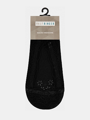327404/21-04RF Носки женские,Ralf Ringer,хлоп пок,полиамид,эластан,черные