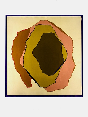 170313P-23950-04/19 Палантин женский Ralf Ringer 100%полиэстер,70х70,син/желт