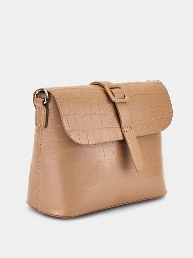 Сумка женская, бежевая, 21*19*10 