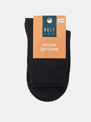АУОН056300_Н Носки детские р20-22хлопок80 %,полиамид15%,эластан5%черные