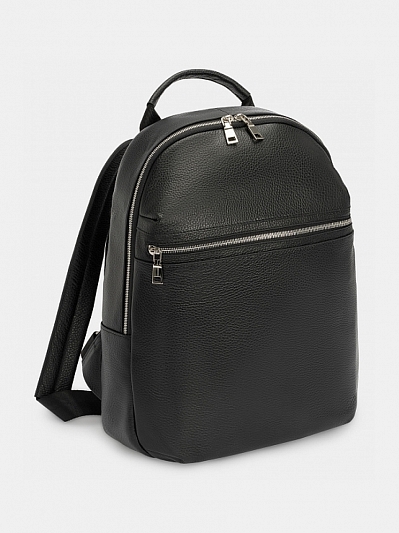 АУГЗ041100 Рюкзак мужский 300х370х90 нат.кожа черный