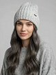 АУГЧ091800_Н Шапка женская Ralf Ringer 50%шерсть,50%акрил,серая