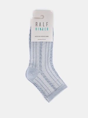 АУОН070600 Носки женские хлопковые с узор ом,р.38-40,голубые