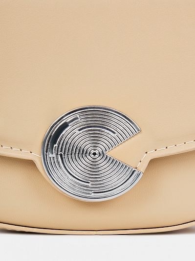 Сумка женская, бежевая, 20x5x14