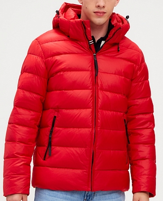 72746-46 Пуховик мужской, р.46,красный