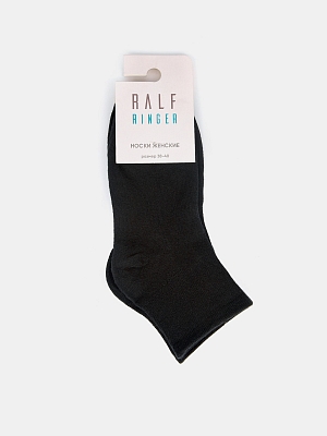 АУОН065700 Женские хлопк.носки спорт,усил енная резинка10см р.38-40черн